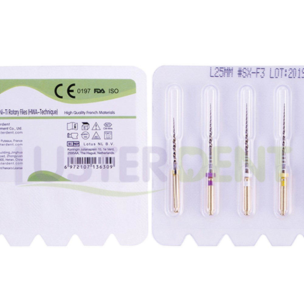 Pliancy Gold Tapered NiTi Rotary Files Pliancy Gold Tapered NiTi Rotary Files