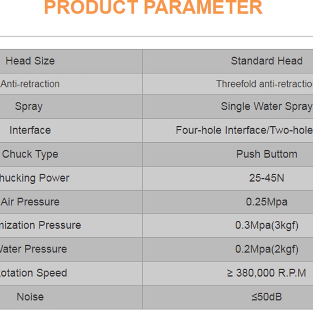 Dental High Speed Air Turbine Handpiece Dental High Speed Air Turbine Handpiece
